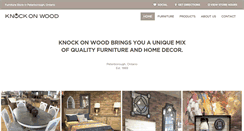 Desktop Screenshot of knockonwoodandmore.com