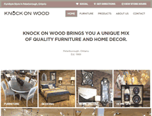 Tablet Screenshot of knockonwoodandmore.com
